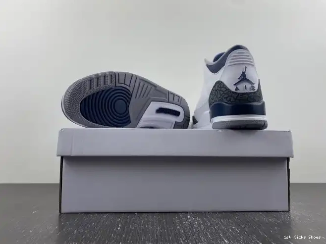 1st Kicks Jordan Air 3 Midnight CT8532-140 Navy 0527